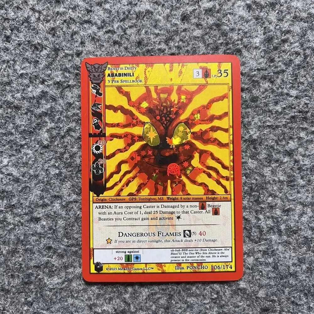 MetaZoo Native ABABINILI 106/174 Reverse Holo Big Box NM